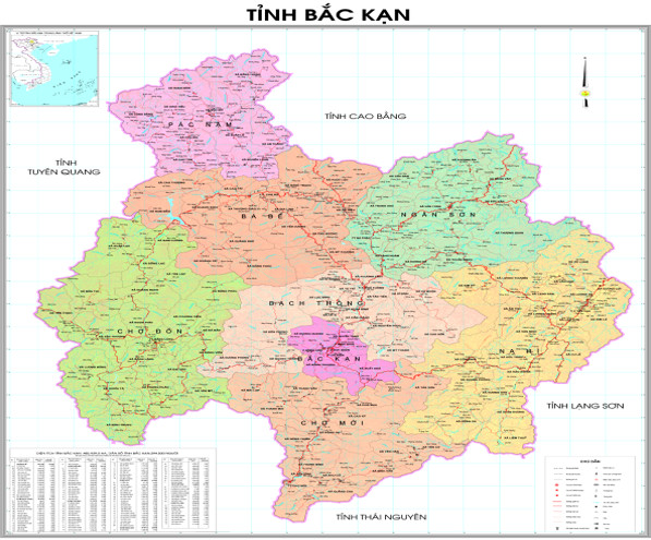 ban do hanh chinh bac kan