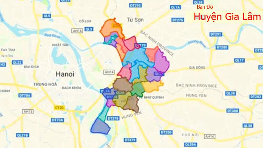 ban do huyen gia lam