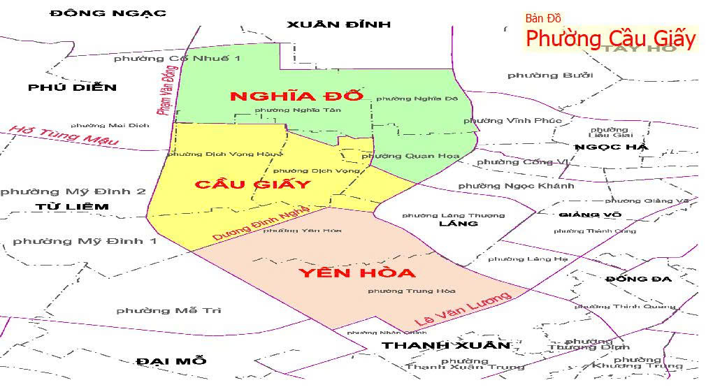 ban do phuong cau giay