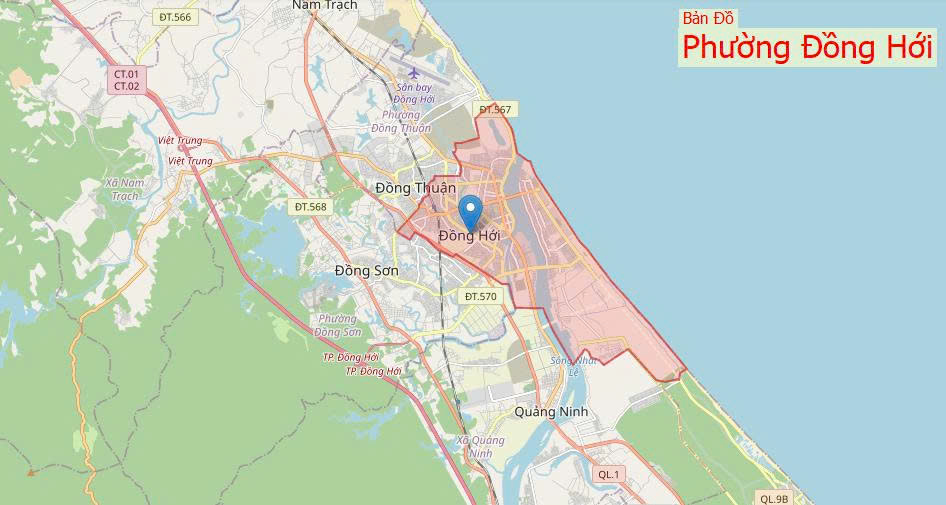 ban do phuong dong hoi