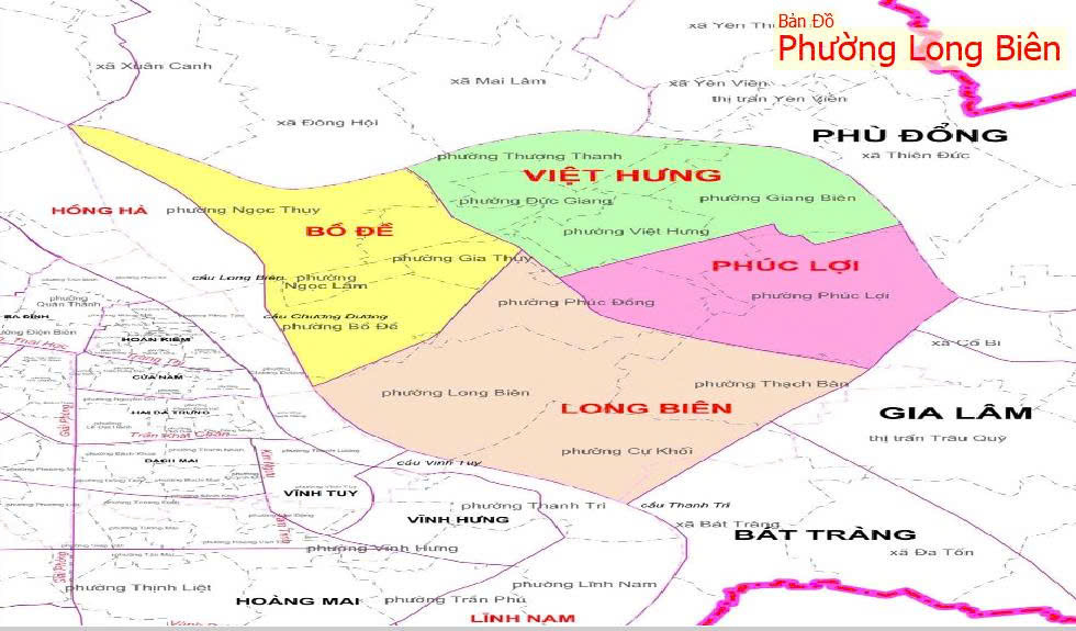 ban do phuong long bien