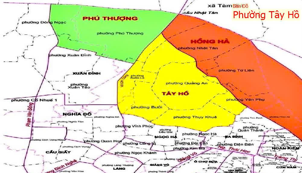 ban do phuong tay ho