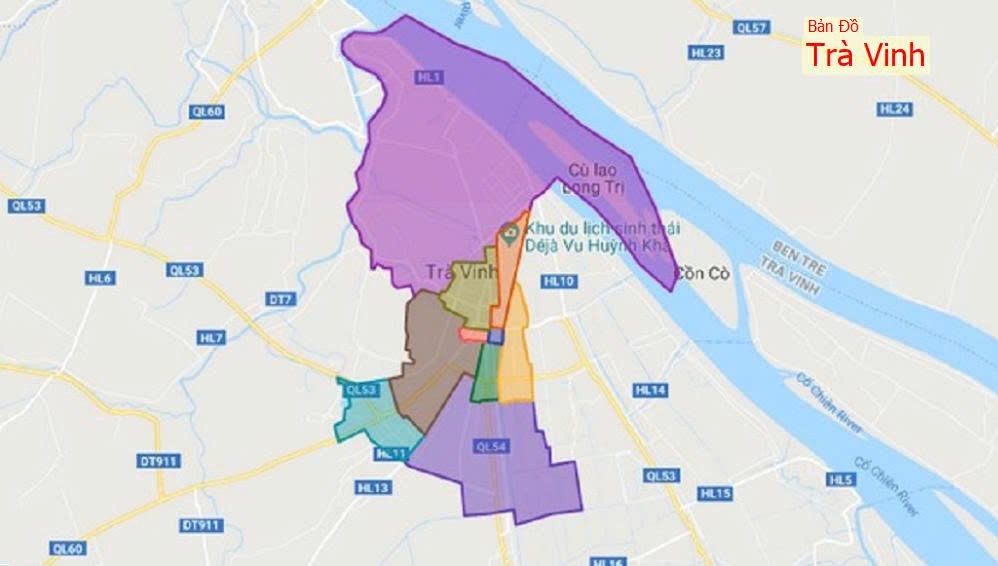 ban do tra vinh