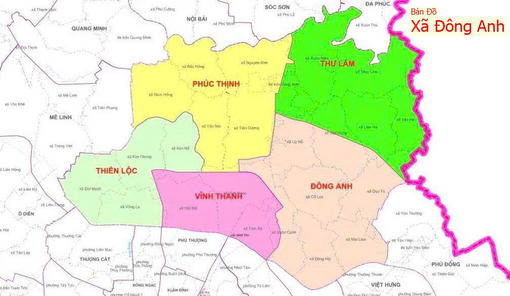 ban do xa dong anh