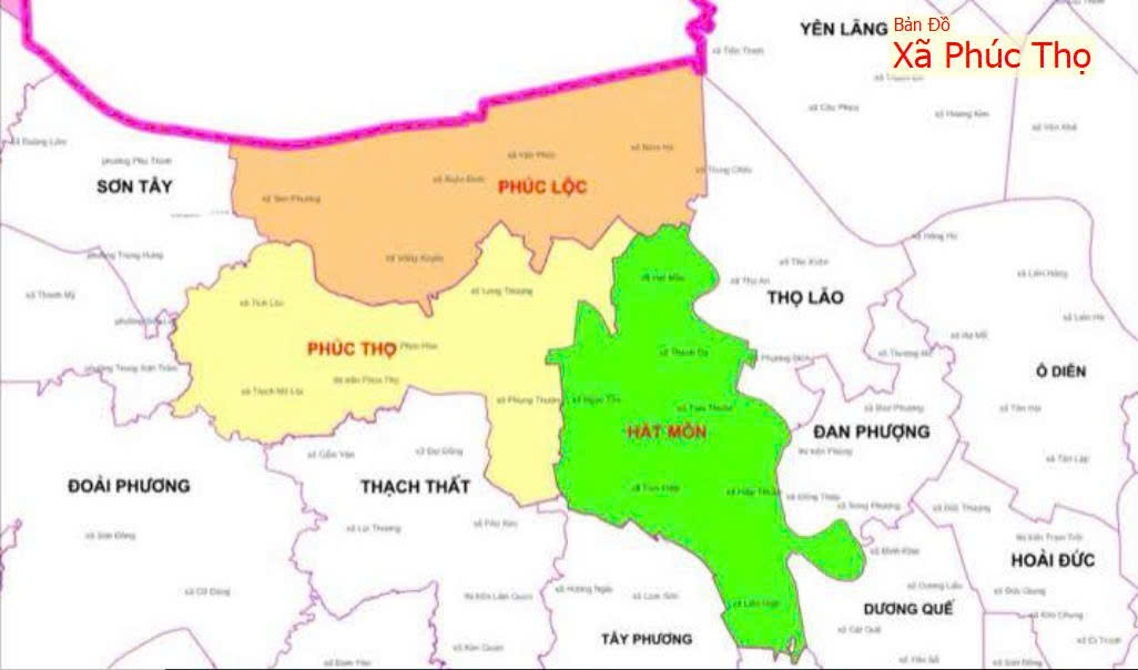 ban do xa phuc tho