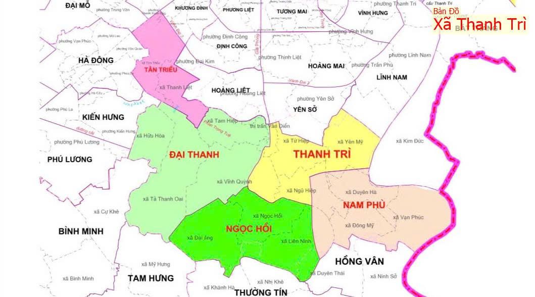 ban do xa thanh tri moi