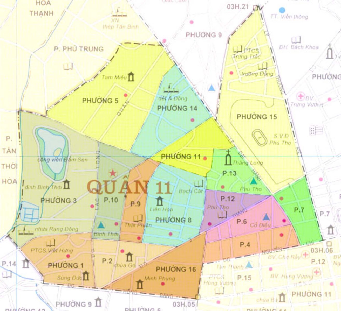 ban do hanh chinh quan 11