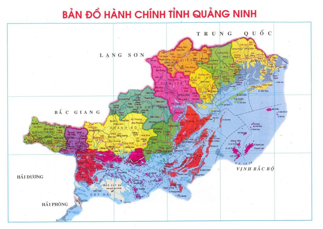 ban do hanh chinh quang ninh