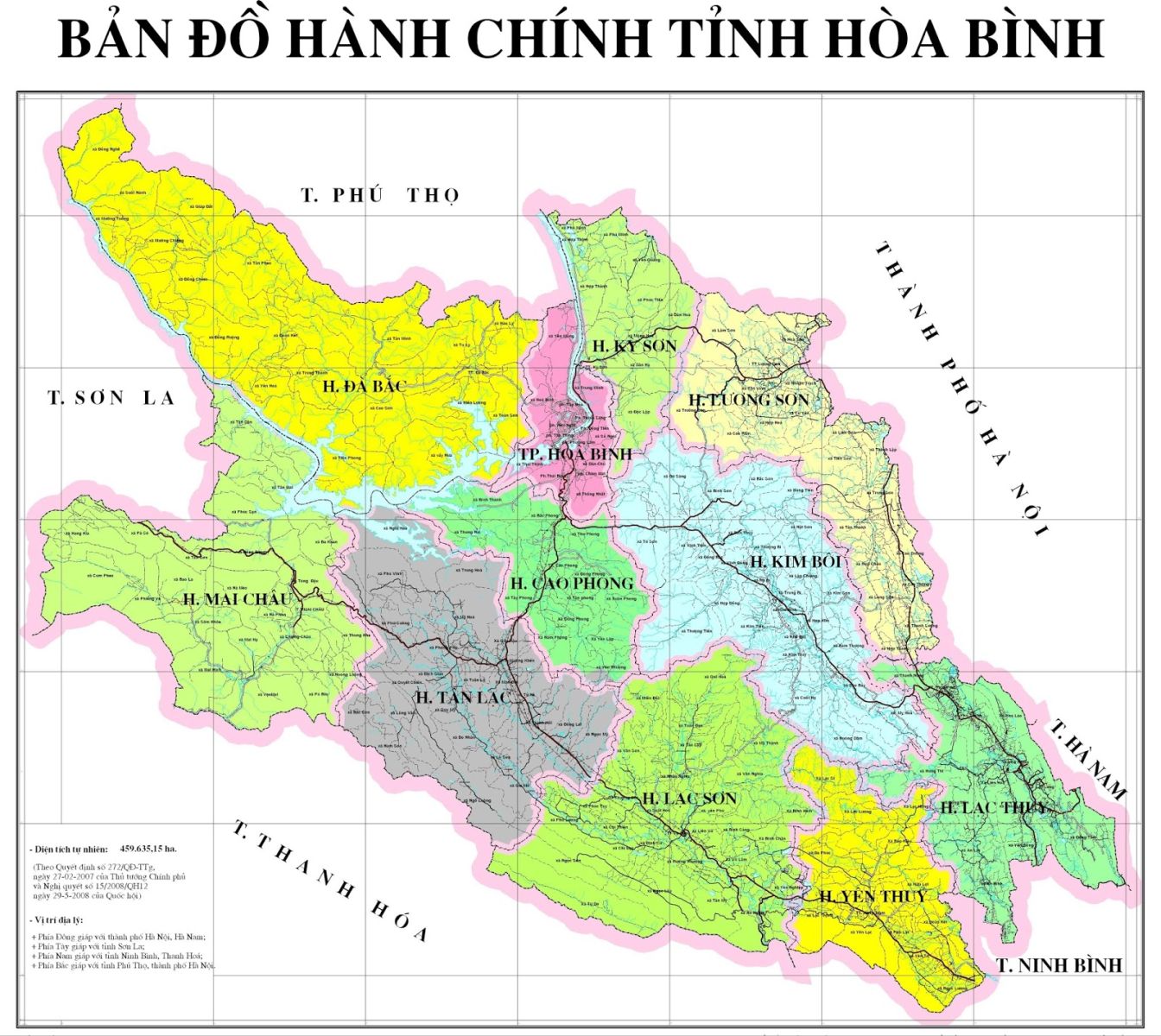 ban do hanh chinh hoa binh