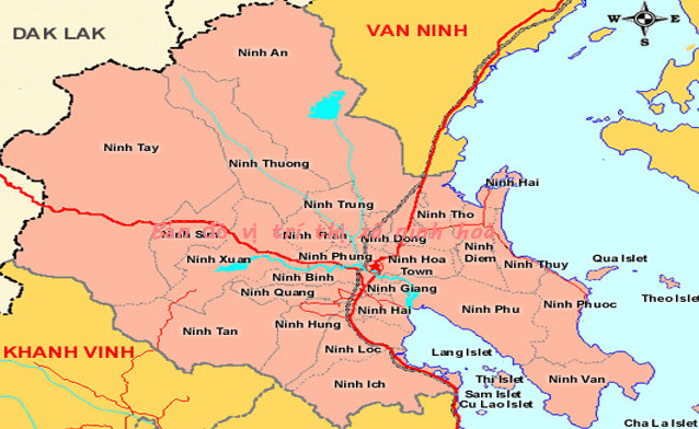 ban do hanh chinh thi xa ninh hoa