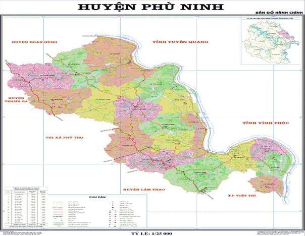 ban do hanh chinh huyen phu ninh