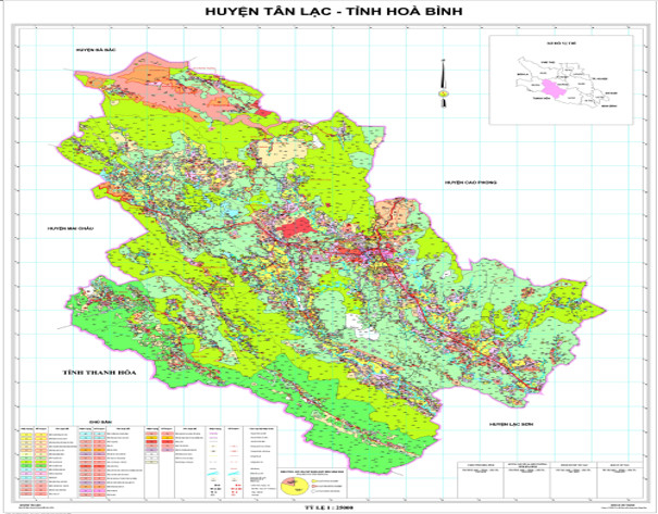 ban do hanh chinh huyen tan lac