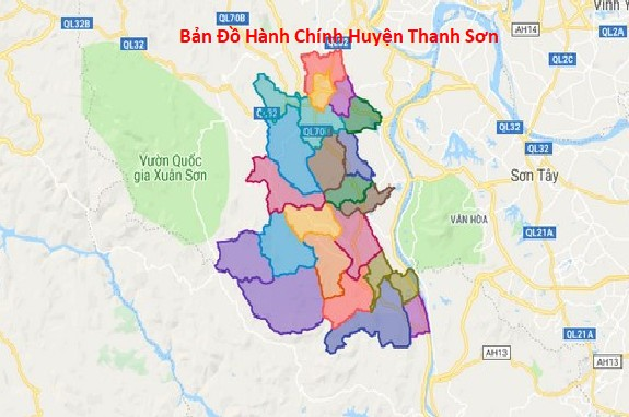 ban do hanh chinh huyen thanh son