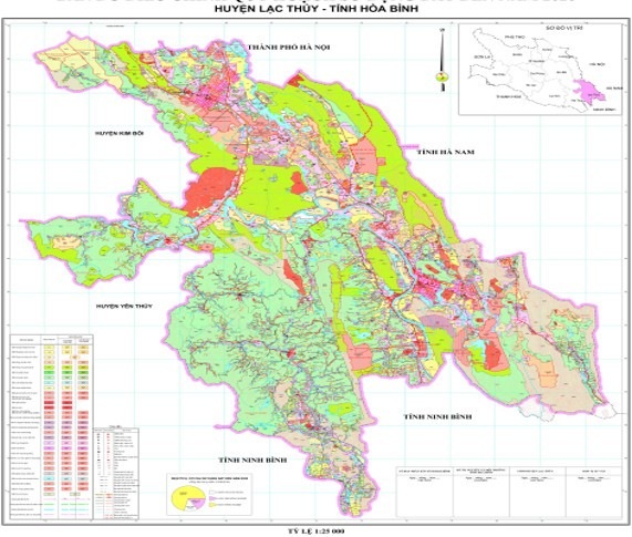 ban do hanh chinh huyen  lac thuy