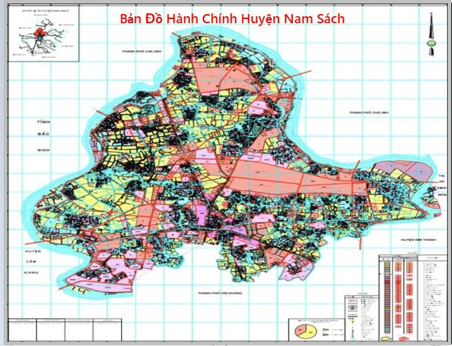 ban do hanh chinh huyen nam sach