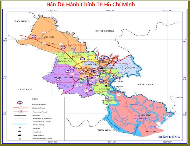 ban do hanh chinh tp ho chi minh