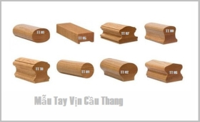 Mẫu Tay Vịn Lan Can Cầu Thang Gỗ