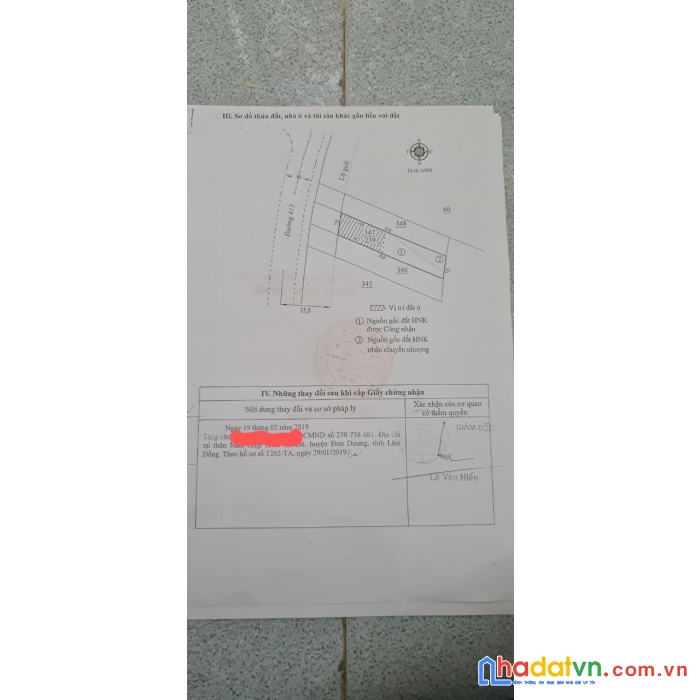 Chính chủ cần bán lô đất vị trí siêu đẹp tại đơn dương, lâm đồng