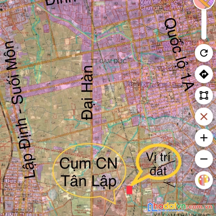 Bán lô đất tân lập, cam thành bắc, cam lâm, khánh hòa - khu vực an toàn