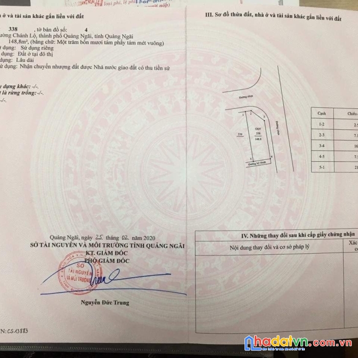 Sở hữu ngay lô đất vị trí đẹp tại thành phố quảng ngãi