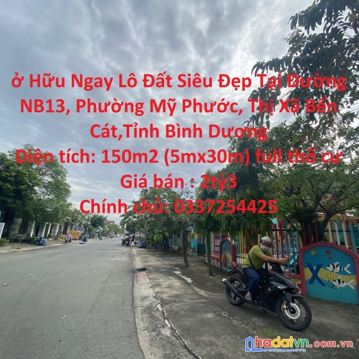 Sở hữu ngay lô đất siêu đẹp tại thị xã bến cát, tỉnh bình dương