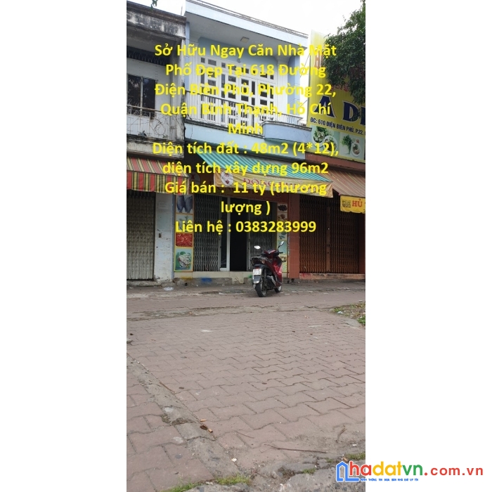 Sở hữu ngay căn nhà mặt phố đẹp tại quận  bình thạnh, hồ chí minh