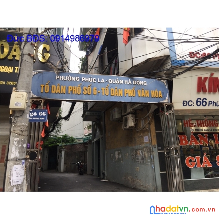 Bán nhà lô góc phùng hưng hà đông dt 30/40m2t2, 5 tầng, mt: 5.4m, giá 4.65 tỷ
