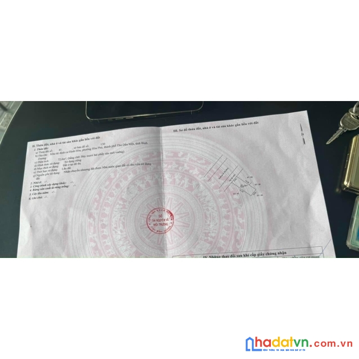 Bán đất khu tđc định hoà mặt tiền nhựa 20-21m