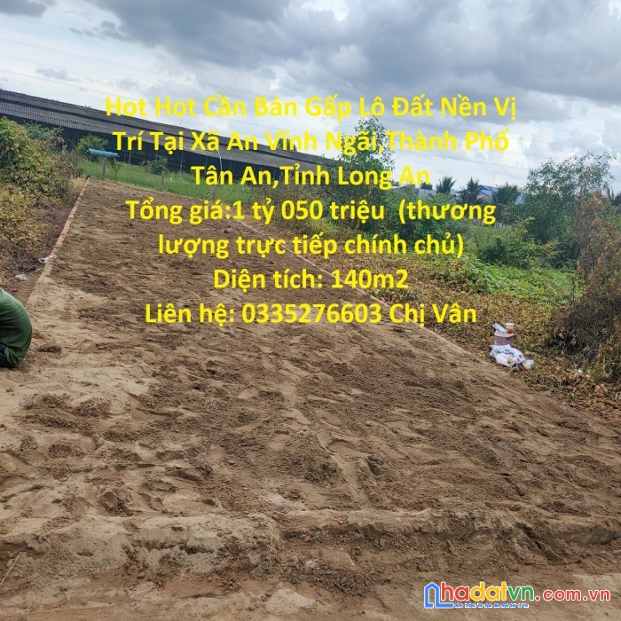 Hot hot cần bán gấp lô đất nền vị trí tại tp tân an-long an