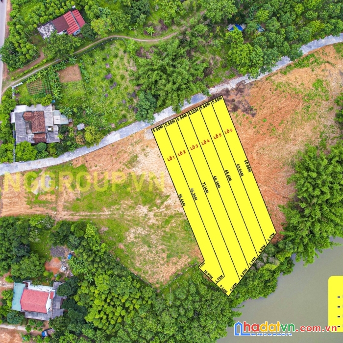 Hot hot hot - quang group mở bán 6 lô đất ở đô thị, view sông, mặt sông tại thị trấn bến quan siêu
