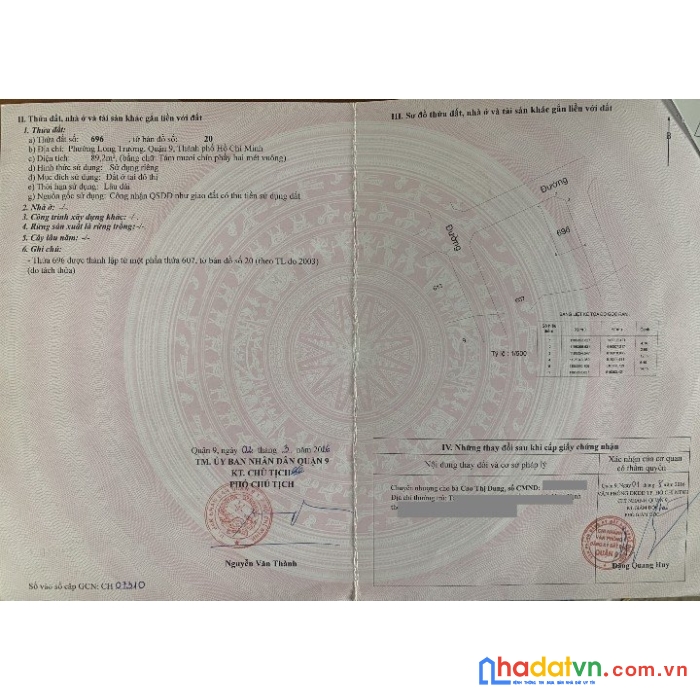 Bán lô góc 2mt tại ngã ba nguyễn duy trinh - lã xuân oai- long trường-tp.thủ đức