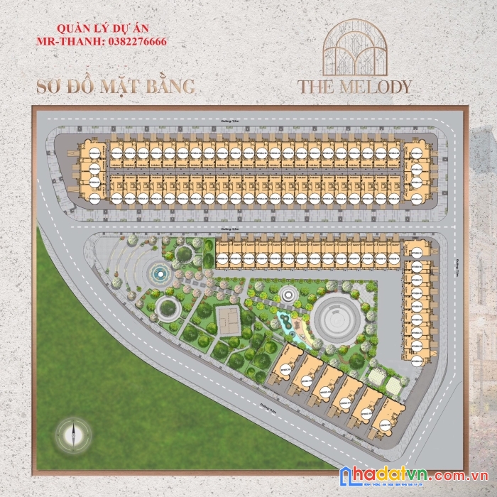 Bán suất ngoại giao biệt thự liền kề the melody ciputra 0382276666