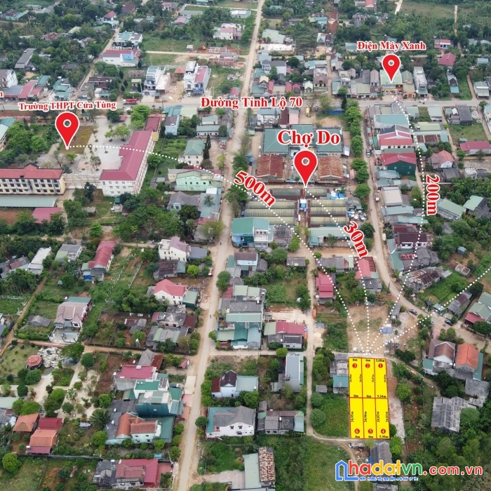 Bán đất kpl chợ do, tt. cửa tùng