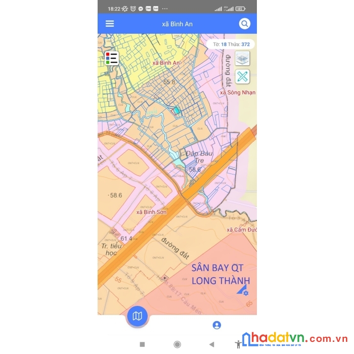 Đất long thành-gần vành đai sân bay chỉ 3.6tr/m