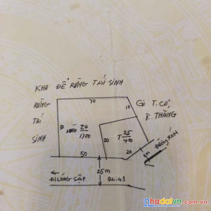Bán mảnh đất diện tích lớn tại chiềng sơn – mộc châu