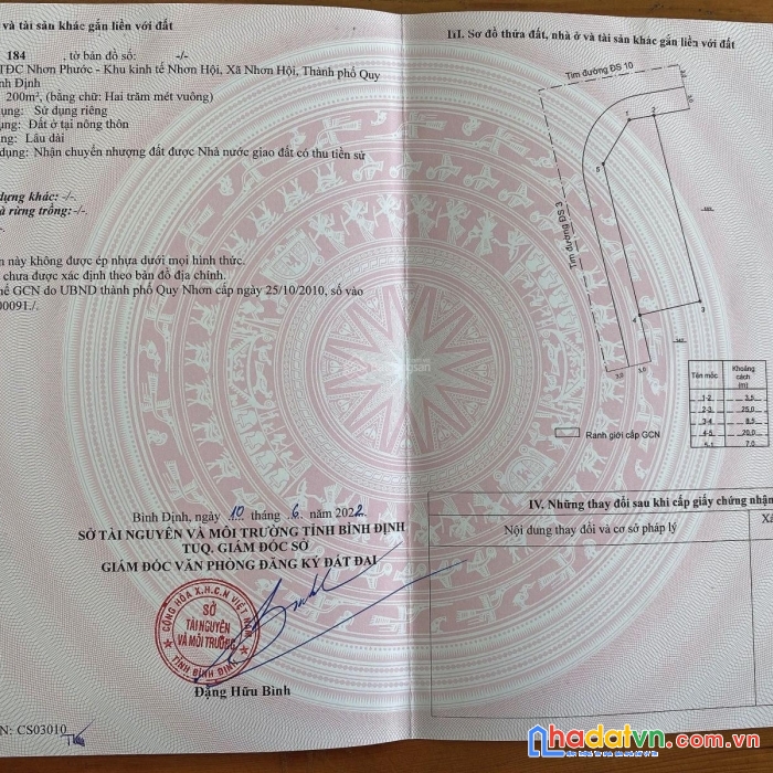 Bán đất lô góc 2 mặt tiền 200m2 - nhơn phước - nhơn hội