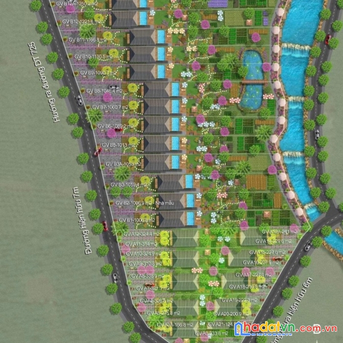 Bán mảnh đât dự án chính chủ có bìa đỏ 214 m2 đã có thổ cư