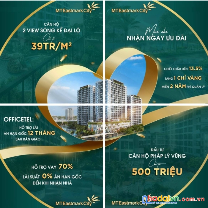 Chỉ từ 39tr/m2, sở hữu căn hộ trung tâm không còn là nôi lo