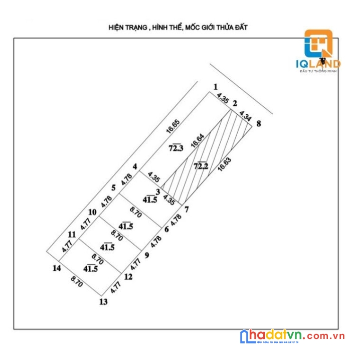 Bán lỗ lô góc 72m đường yên-xuân nộn đường thông ô tô đỗ.