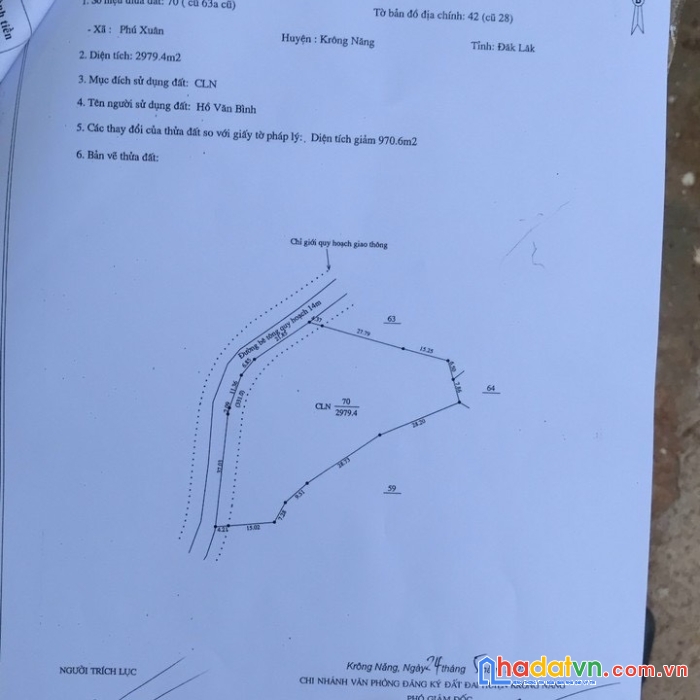 Chính chủ bán đất phú xuân -krongnang