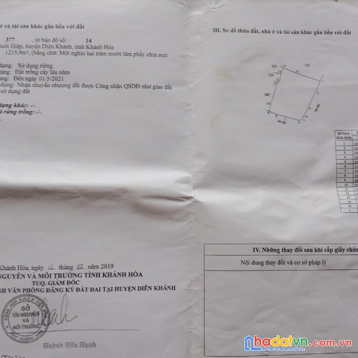 Sở hữu ngay lô đất đẹp vị trí đắc địa tại xã suối hiệp, huyện diên khánh, khánh hòa