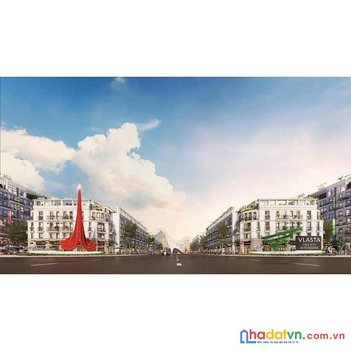 Bán ngoại giao căn shophouse trục chính dự án vlasta sầm sơn