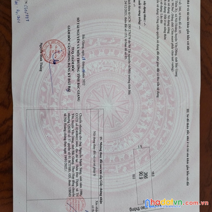 Bán đất nở hậu cạnh kcn vân trung sau laxshare, nội hoàng,yên dũng, bắc giang.