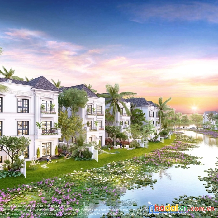 Biệt thư đơn lập hồ sen súng, khu an ninh đa lớp compound