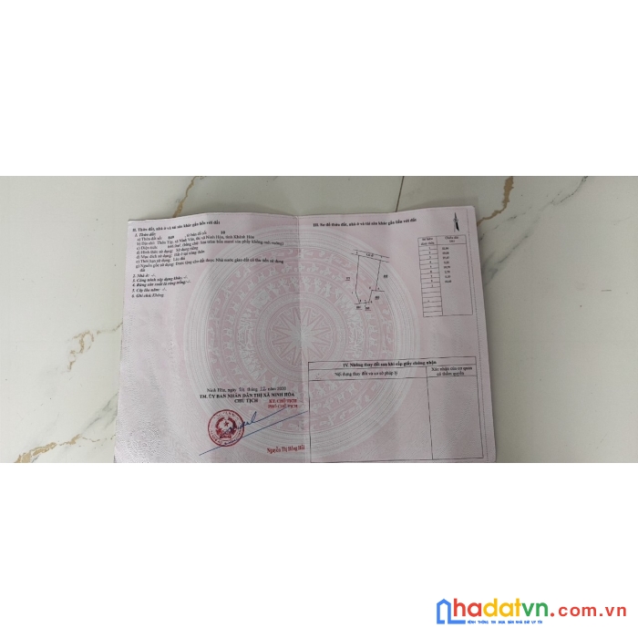 Cần bán gấp lô đất vị trí đẹp tại thôn tây, xã ninh vân, ninh hòa, khánh hòa.