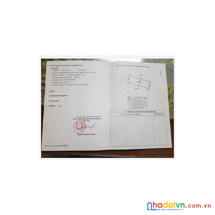 Bán lô đất đẹp 130m2 xã kim trung, hưng hà, thái bình