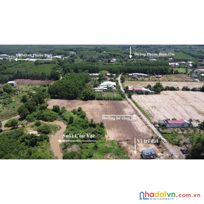 Đất vườn nghỉ dưỡng view suối cực xịn sò tại phước bình - long thành - đồng nai