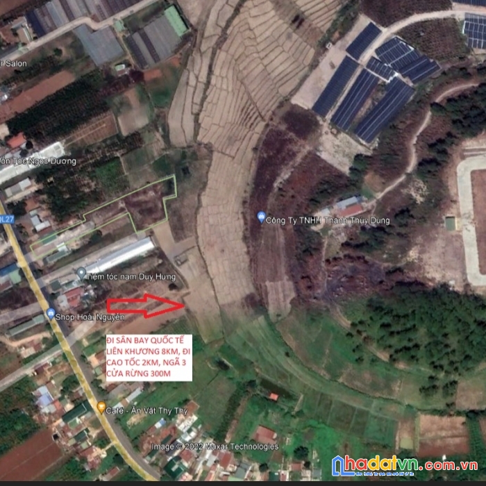 3100m2 , qh full thổ cư-mặt tiền ql 27 , cách cao tốc 2km, cách sân bay 8km