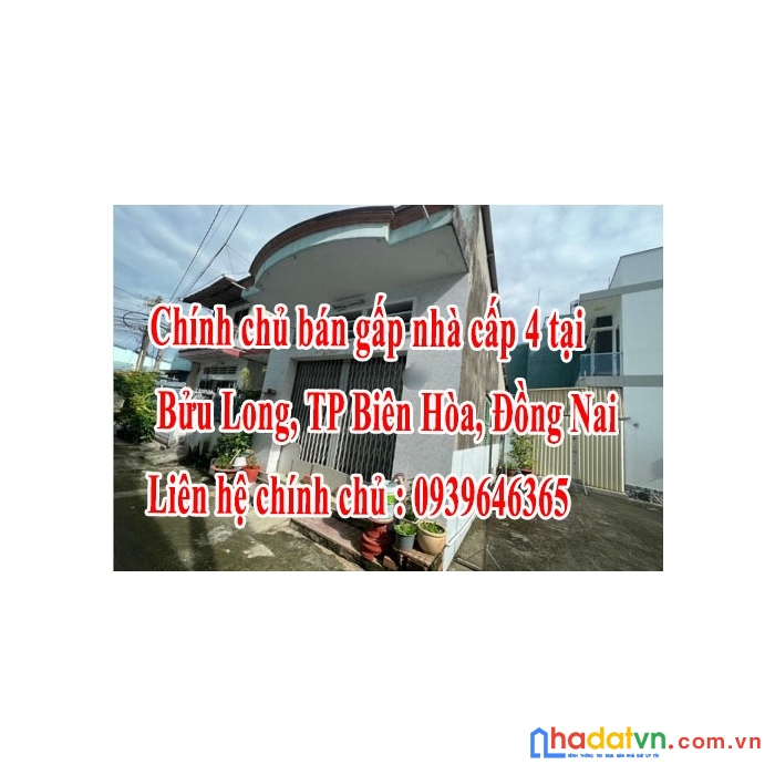 Bán gấp nhà cấp 4 tại bửu long, tp biên hòa,