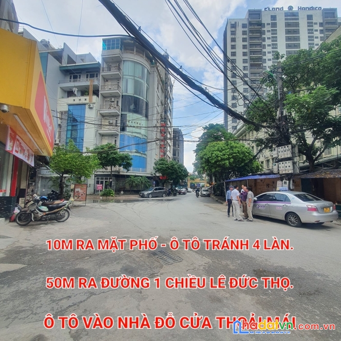 Bán tòa căn hộ dịch vụ cao cấp  mỹ đình - 1 nhà ra phố - gara ô tô - lô góc - dt: 166m × 9 tầng ×